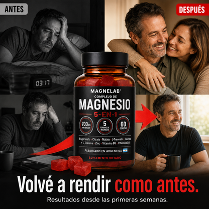 Magnelab® Gomitas de Magnesio 5 en 1