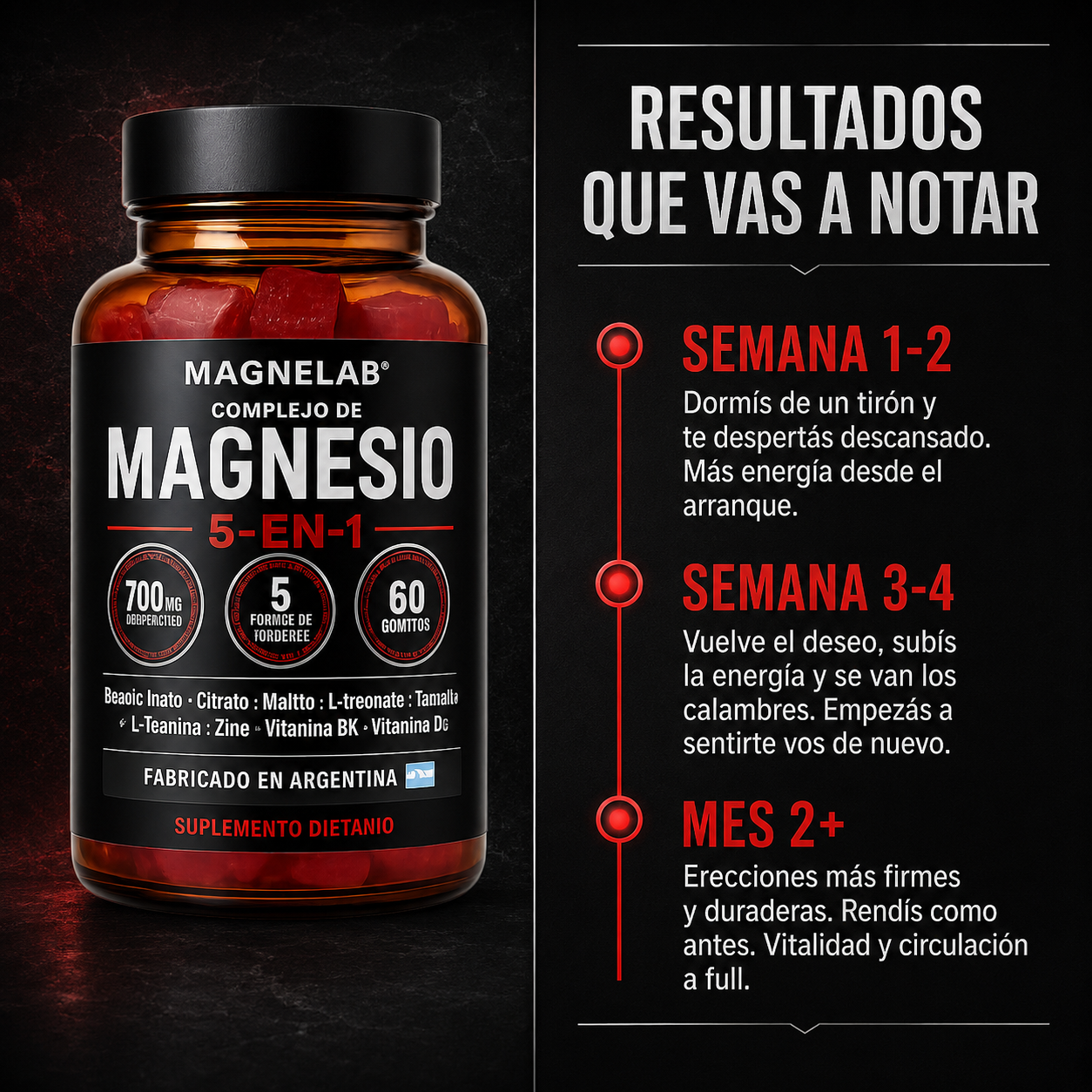 Magnelab® Gomitas de Magnesio 5 en 1